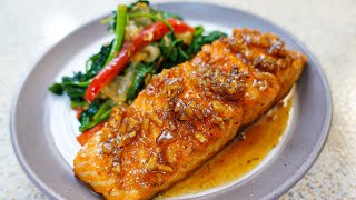 The Best Honey Garlic Salmon Recipe You Will Ever Need [upl. by Kussell]