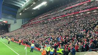 Livepool Fans Singing Mohamed Salah Song In Anfield Vs Manchester city [upl. by Lord]