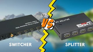 What is difference between HDMI Splitter and HDMI Switcher [upl. by Eeslehc]