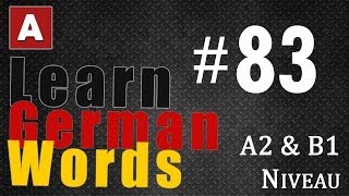 Learn German Words  Part 83  The Amoozesh [upl. by Adnoryt316]