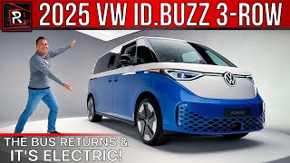 The 2025 Volkswagen IDBuzz 3Row Is An Electric Bus Designed To Make Vans Cool Again [upl. by Tania973]