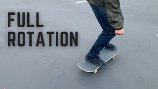 How To Frontside Big Spin skateboarding trick tips [upl. by Felisha617]