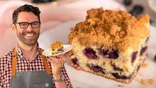 Easy Blueberry Coffee Cake Recipe [upl. by Amatruda]