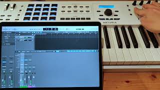 Arturia KeyLab MkII as Logic Pro controller [upl. by Orrocos]