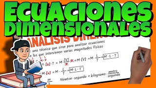 🚀 HALLAR ECUACIONES DIMENSIONALES o de DIMENSIONES  EXPLICACIÓN y EJEMPLOS resueltos [upl. by Ylla]