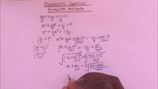 HOW YO PROVE THE QUADRATIC FORMULA [upl. by Popele]