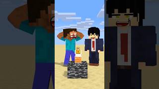 HELP Herobrine To Power Up And Open Bottle friendship shorts trending anime [upl. by Anevad]