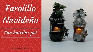 Farolillo Navideño con botellas pet [upl. by Bhayani346]