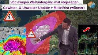 GewitterFahrplan bis Sonntag Unwettergefahr heute amp von Samstag auf Sonntag MittelfristTrend [upl. by Pomeroy]