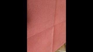 Fabric wall upholstery Create a panel effect directly on the wall  Part 1 [upl. by Vincent]