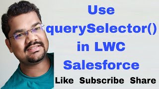 74 Use querySelector to Fetch Data in LWC  HTML Template Data Binding  Lightning Web Component [upl. by Bunting]