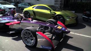 DS Virgin Racing in the streets of Paris  ParisePrix [upl. by Ticon]