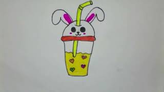 How To Draw Cute Cold DrinkCold Drink Easy DrawingHow To Draw Cold Drink BottleEasy And Cute Cold [upl. by Elly]