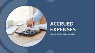 AAT Level 3  Accruals  How to Account for Accrued Expenses [upl. by Okimat]