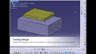 CATIA V5  Tooling Design 1 TG1 [upl. by Ramoj]