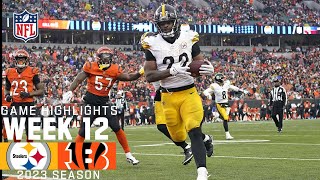 Pittsburgh Steelers vs Cincinnati Bengals  2023 Week 12 Game Highlights [upl. by Werdnael]