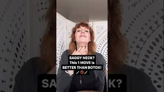 Saggy Neck Try This Natural Fix 💫 naturalskincare neckworkout womenover40 [upl. by Nueormahc419]