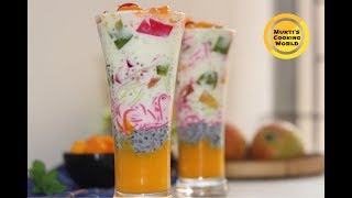 ম্যাঙ্গোআমের ফালুদা ॥ Mango Faluda Recipe ॥Bangladeshi Falooda Recipe [upl. by Inigo547]