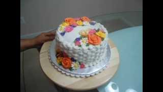 Wilton course 2 Flowers amp Cake design [upl. by Qulllon]