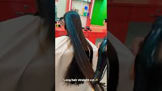 Very Long hair Straight Cut ✨indian girls and women hair cut haircare puneyoutubshorts trend [upl. by Annairba779]