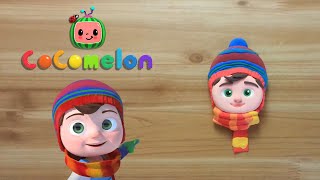 cocomelon winter TOMTOM clay cracking making 코코멜론 겨울 톰톰 클레이로 만들기 [upl. by Marti]