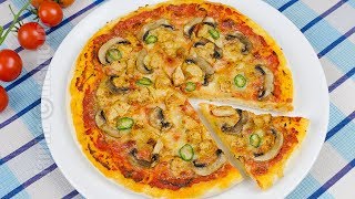 Pizza cu pui si ciuperci  JamilaCuisine [upl. by Ahtan720]