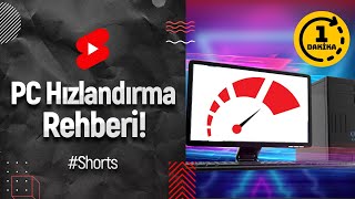 1 dakikada PC hızlandırma nasıl yapılır shorts [upl. by Rod]