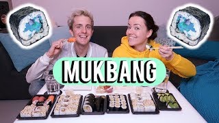 Sushi mukbang met Korthom  Beautygloss [upl. by Naes]