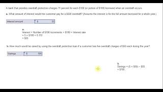 Bank overdraft protection  costs and savings [upl. by Einatsed]