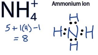 NH4 Lewis Structure  How to Draw the Dot Structure for NH4 Ammonium Ion [upl. by Carlos]