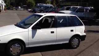 1993 white Geo Metro 4 door hatch back refurbished [upl. by Libove]