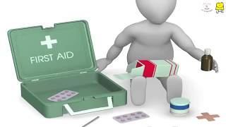 First Aid Box School ProjectFirst Aid Box makingFirst Aid Box DIYFirst Aid Box मे क्या क्या रखें [upl. by Adnaram]