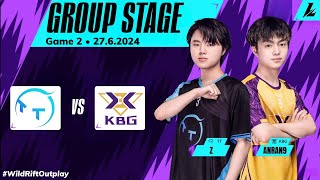 TT vs KBG • Game 2 Bo3  Group Stage  WSL Summer 2024 [upl. by Prager77]