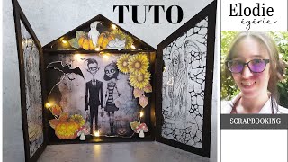 Création dune Boîte Vitrail pour Halloween avec Elodie  DIY Déco Effrayante et Artistique [upl. by Adroj]