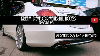 Kream DevelopmentsAll access Episode 25  S63 AMG wrap wheels and exhaust [upl. by Mulac]