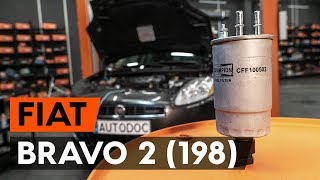 Hoe een brandstoffilter vervangen op een FIAT BRAVO 2 198 AUTODOCTUTORIAL [upl. by Marco285]