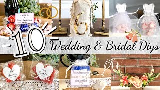 10 Dollar Tree Wedding Favor Ideas l Easy Bridal Shower Favors l Beautiful amp Affordable Wedding DIYS [upl. by Chapland]