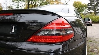 Mercedes R230 SL 55 AMG Action amp Sound Exhaust SL65 V8 Prior [upl. by Nnairam]