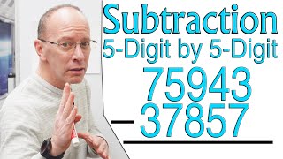 5 Digit Subtraction with Borrowing and Regrouping  3 Problems [upl. by Lirbaj936]