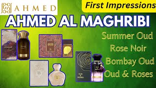 Ahmed Al Maghribi  Summer Oud  Rose Noir  Bombay Oud  Oud amp Roses  New Fragrances fragrance [upl. by Llenrod]