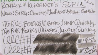 Ink Review Rohrer amp Klingner quotSepiaquot Ink [upl. by Eledoya72]