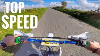 140cc Pit Bike Top Speed Test [upl. by Mook91]