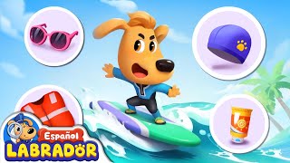 🔍Sheriff Labrador  Día de Surf 🏄  Videos para Niños  BabyBus en Español [upl. by Gatian]