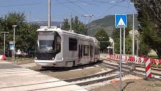 Nouveau Tram D Grenoble  nouvelle zone de croisement des lignes B et D aux Taillées Août 2024 [upl. by Lowis]