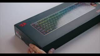 Unboxing the Redragon DHARMA PRO K556 PRO Aluminum Keyboard Backlight Showcase [upl. by Ransell]