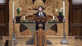 Ella Zhang Chapel Speech  March 28 2024 [upl. by Gerome51]