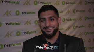 AMIR KHAN quotI HAD FURY WINNING I THOUGHT HE WAS GONE HE GOT BACK UP amp I WAS LIKE OH MY GAWDquot [upl. by Vicki]