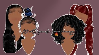 10 cute female imvu hairs ❤️ [upl. by Sterne]