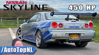 Nissan Skyline R34 PAUL WALKER TRIBUTE REVIEW on AUTOBAHN by AutoTopNL [upl. by Gavan]