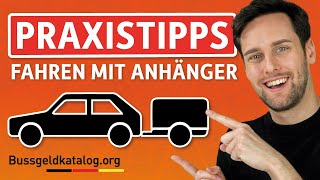 Fahren mit Anhänger 🚗 Geschwindigkeit Parken Verkehrsregeln  bussgeldkatalogorg [upl. by Haidedej73]